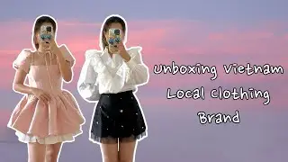 Unboxing | Trying On Vietnam Local Clothing Brand 💕✨👗 #asmr #localbrand #fashion