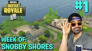 Fortnite Battle Royale Week of Snobby Shores #1| Ride Along (Tips and Tricks)