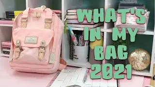 WHAT'S IN MY BAG 2021 | DOUGHNUT MACAROON BACKPACK REVIEW | SALTY KATIE