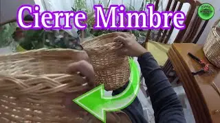 CANASTA MIMBRE TERMINACI&Oacute;N TRENZADO. CURSO GRATIS. #canasta #artesania #diy #manualidades.