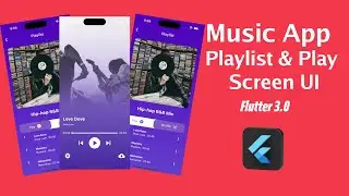 🔴 Flutter Music App UI - Playlist & Song Screen UI | Devhubspot
