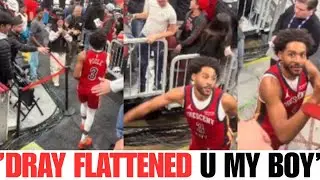 Jordan Poole SHOCKED After Fan Yells &ldquo;Draymond Green FLATTENED You!&rdquo;