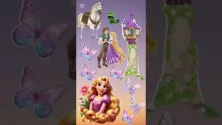 Magical Rapunzel Stickers ✨ | Princess Sticker Fun for Kids!