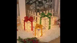 Sparkle and Shine: Pre-lit Christmas Gift Boxes Unboxing and Setup! - Kimi Hub