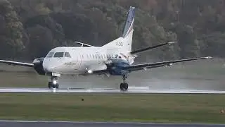 Rex Airlines Saab 340 landing at Mount Gambier airport #YMTG #saab340 #MountGambier