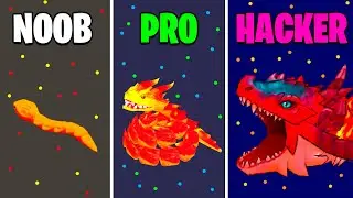 COBRA DE ELEMENTO NOOB vs PRO vs HACKER COM DINHEIRO INFINITO NO SNAKE CLASH!