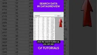 Search Data in DataGridView | C# Tutorial #shorts