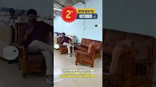 Special Dusshera Offer On Takewood 3+1+1 Sofa Set At Supreme Expand Furniture Vijayawada