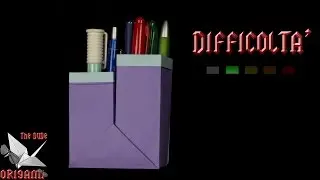 [ORIGAMI ITA] Porta Penne (Dimensioni PERSONALIZZABILI) || Scatole/Facili/Utili