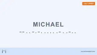Michael in Morse code