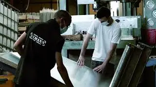 Ulmann - étapes de fabrication d'un tableau scolaire