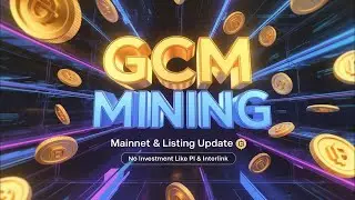 GCM Mining.Blockchain Mining.Listing & Mainnet Update.Same As Interlink & Pi network.No invest.