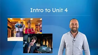 Intro to Unit 4 - Behind-the-Scenes Careers in Theatre