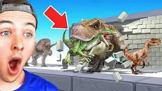 Reacting to the NEW CRAZY ARBS T-REX Survival Maze!