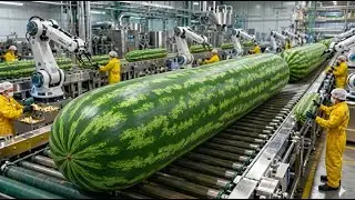 Inside the Largest High-Tech Watermelon Factory You've Never Seen Before (Full Process)