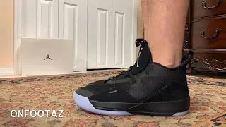 Air Jordan 33 XXXIII Utility Blackout On Foot
