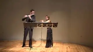 Toru Takemitsu  - Masque (Continu) for two flutes (1959) - Dmytro Gnaniv, Natalya Kozhushko