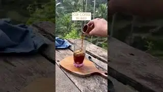 Making iced coffee with a beautiful view in Bali, Tegallalang | Scenic cooking with Parth