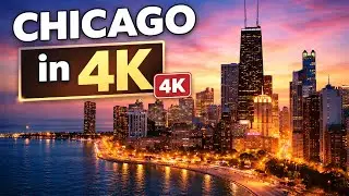Chicago in 4K ULTRA HD 🌆| Beautiful City Views & Relaxing Music