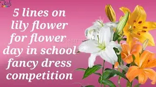 5 Lines On Lily Flower | Essay On Lily | Speech On Lily | Flowers Day In School #5LinesOnLily