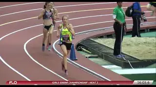 Champ Girls 5k Section 2 Anna Rohrer NATL Record   2015 NBNI