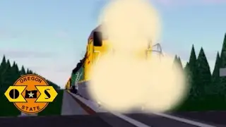OSRR 903 (EX. UP 1768) Leading &ldquo;Tillamook Turn&rdquo; thru Bates ST Tillamook, Oregon
