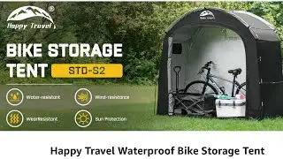 Happy Travel Bike Storage Shed Tent, Waterproof Portable Bicycle Cover