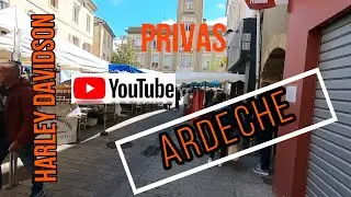 PRIVAS (Ardèche) son marché. Luc Motard. Une petite ville bien sympa!