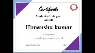 How to Create Certificate Design in MS Word in 10 minute ll Alpha Softech