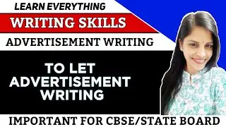To Let | Advertisement| Advertisement Writing In English|Class 11/12 |Exams | #tolet #advertisement