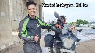 Mumbai to Nagpur on fully loaded KTM 250 ADV || 850 km in 19 hours||