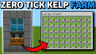 Minecraft Bedrock: НОВОЕ руководство по ферме водорослей Zero Tick 1.21!