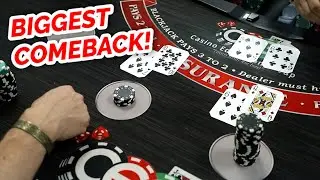 BIGGEST BLACKJACK COMEBACK - Blackjack Battle #2