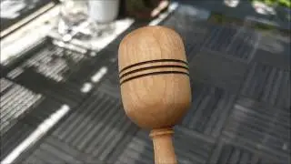 Woodturning With Naked Turner Baby Rattle For New Anderson Family Member
