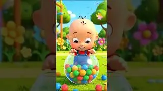 Little boy throws colorful balls into the air Nursery rhymes🏀🧒#ai #cartoon #animation #aivideo #cat
