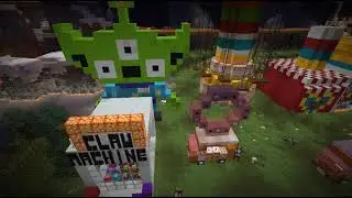 Minecraft into the forever world: fair grounds build full tour