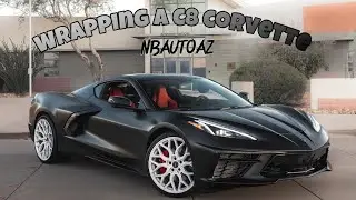 Vinyl Wrapping A C8 Corvette