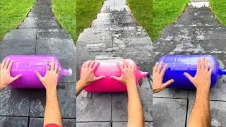 Throwing Bottle Down Stairs -997 | Breaking glass bottle | Crushing crunchy things #asmr #satisfying