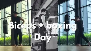 Biceps Curls with Boxing | Trying out new gym in Malaysia
