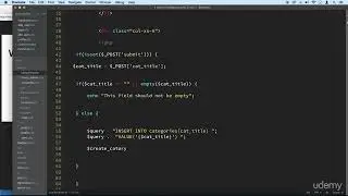 6 Adding Categories - CMS CATEGORIES & MORE - PHP COURSE CMS PROJECT
