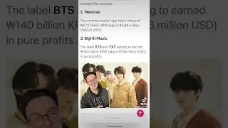 HYBE заработали более 200 миллионов долларов прибыли в 2023 году?! #kpop