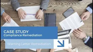 Compliance Remediation: Warning Letter Remediation (Case Study)