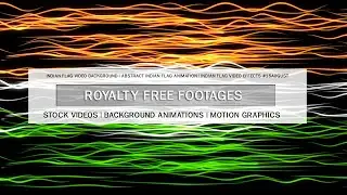 Free Indian flag videos & backgrounds | Abstract Indian flag animation | Indian flag video effects