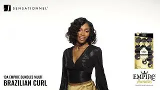 Sensationnel 13A Empire Bundles Multi Brazilian Curl Wig 360 view