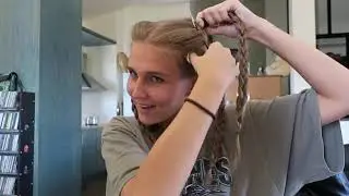 Women with Long Blond Hair to Buzzcut !!! Must Watch Rubbing The buzz