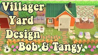 DECORATING Villager Yard: Bob & Tangy | Animal Crossing New Horizons