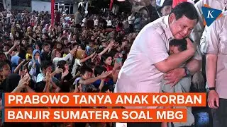Tanya MBG ke Pengungsi Anak, Prabowo: Sudah Dapat Makan Bergizi?