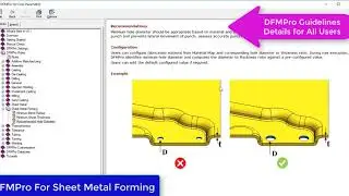 DFMPro For Creo Sheet Metal Forming