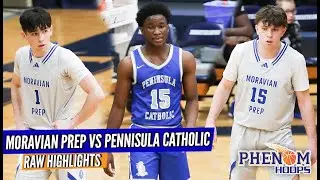 Ellis Brothers Head Back to the Outer Banks - Moravian Prep vs. Peninsula Catholic Highlights