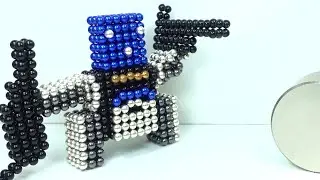 Magnetic Balls Robots VS Monster Magnets in Slow Motion | Magnetic Collapse